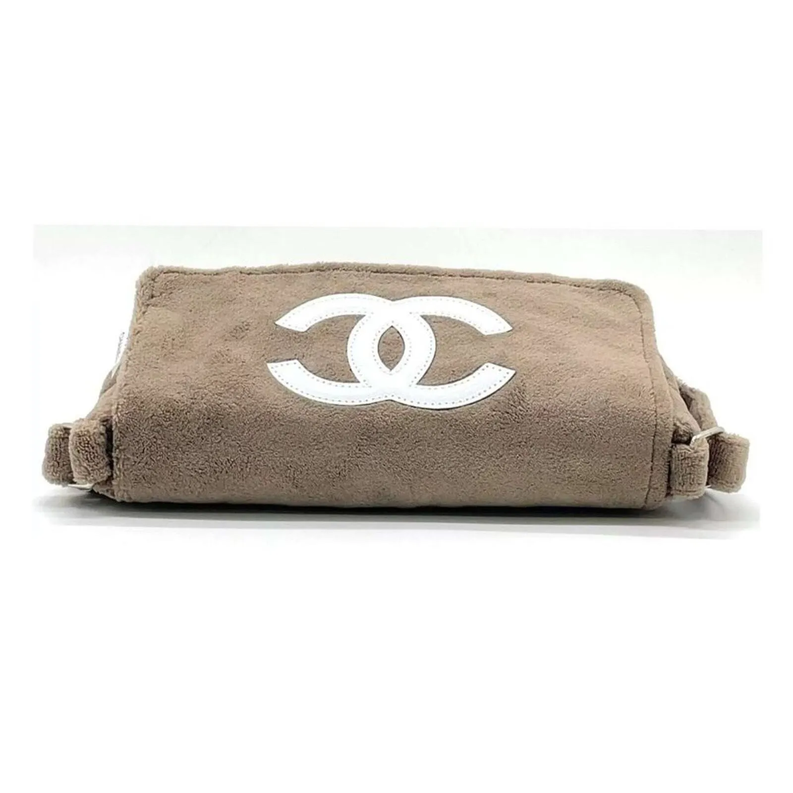 100% Authentic Chanel Precision Novelty Pile Coco Mark Beige Shoulder bag