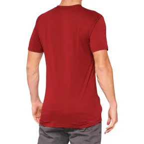 100% Searles Tech T-Shirt - Brick