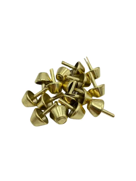 15mm Gold Metal Cone Bottom Stud/Feet For Bags, Purses, Briefcases