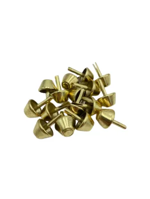 15mm Gold Metal Cone Bottom Stud/Feet For Bags, Purses, Briefcases