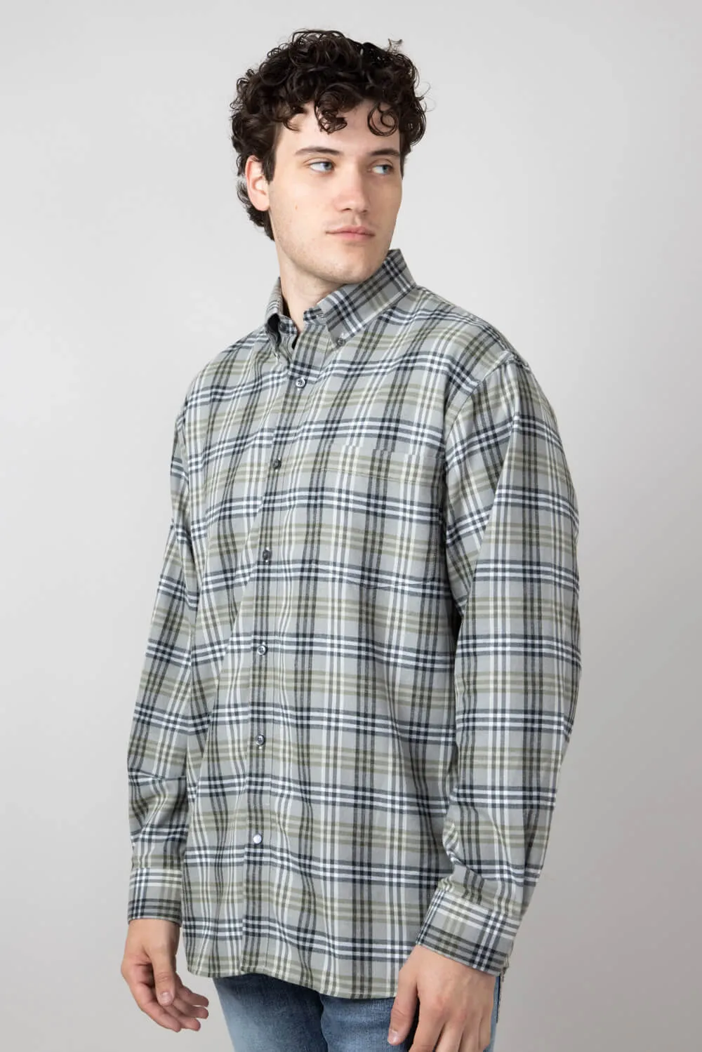 1897 Legends Flannel Shirt for Men in Olive/Grey | FW2172-OLIVE/GREY