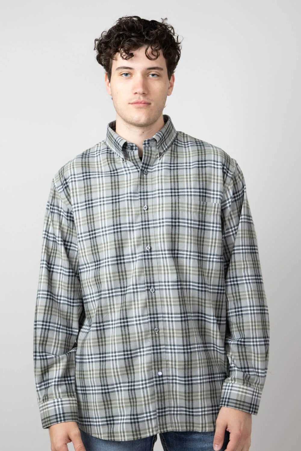 1897 Legends Flannel Shirt for Men in Olive/Grey | FW2172-OLIVE/GREY