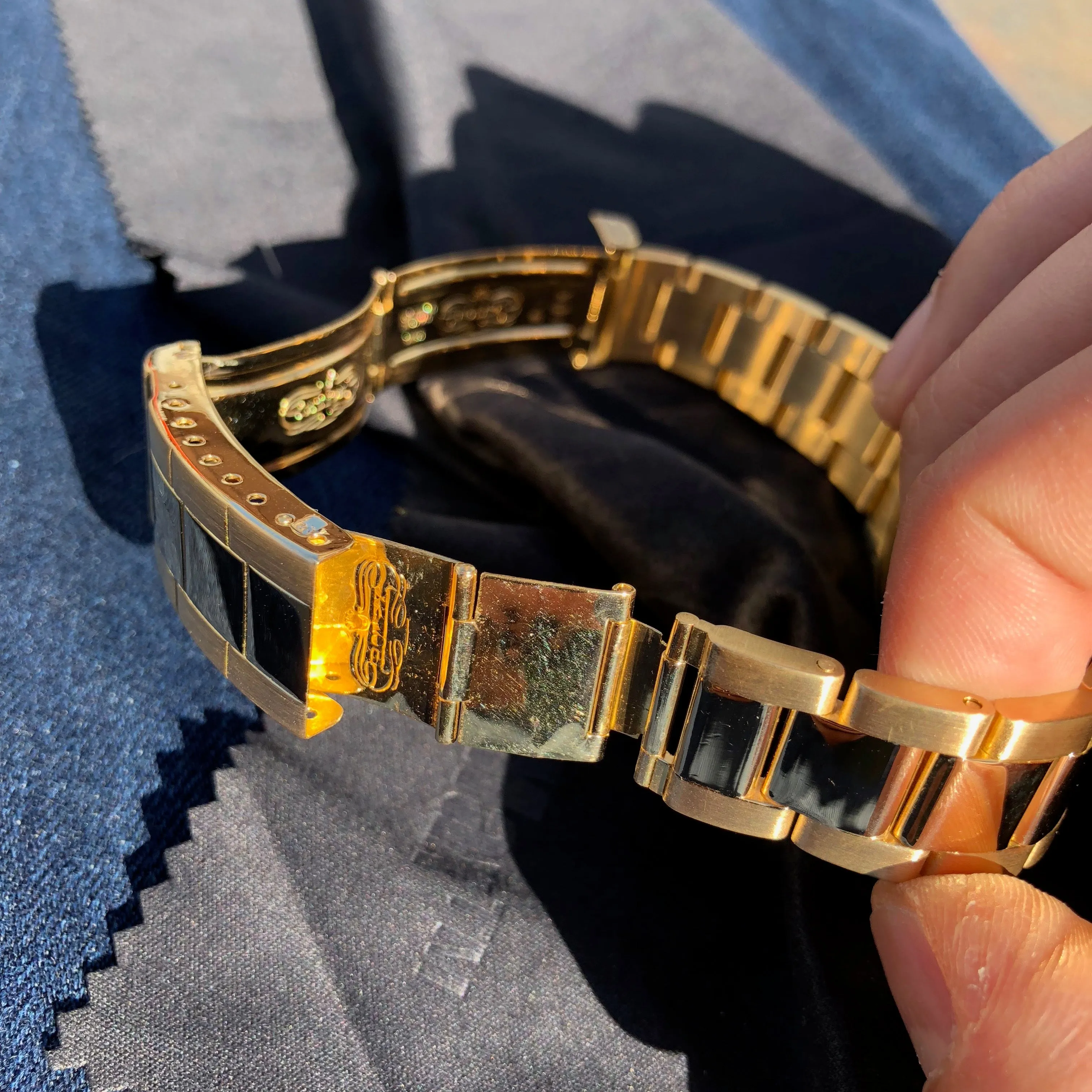 1984 Rolex Submariner 16808 Purple Color Change 18K Yellow Gold Wristwatch