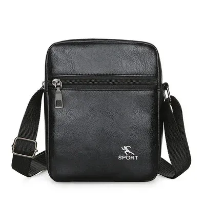2022 Fashion Men's  PU Leather Handbags Waterproof Bag For Man Male Cross Body Shoulder Messenger Bags Men's Casual Handbags