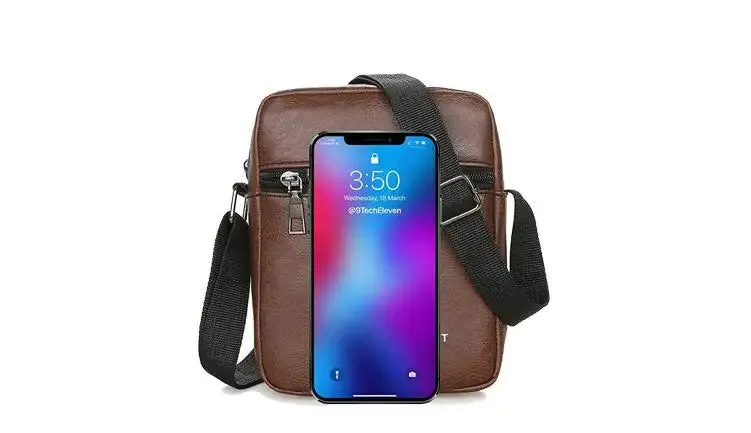 2022 Fashion Men's  PU Leather Handbags Waterproof Bag For Man Male Cross Body Shoulder Messenger Bags Men's Casual Handbags