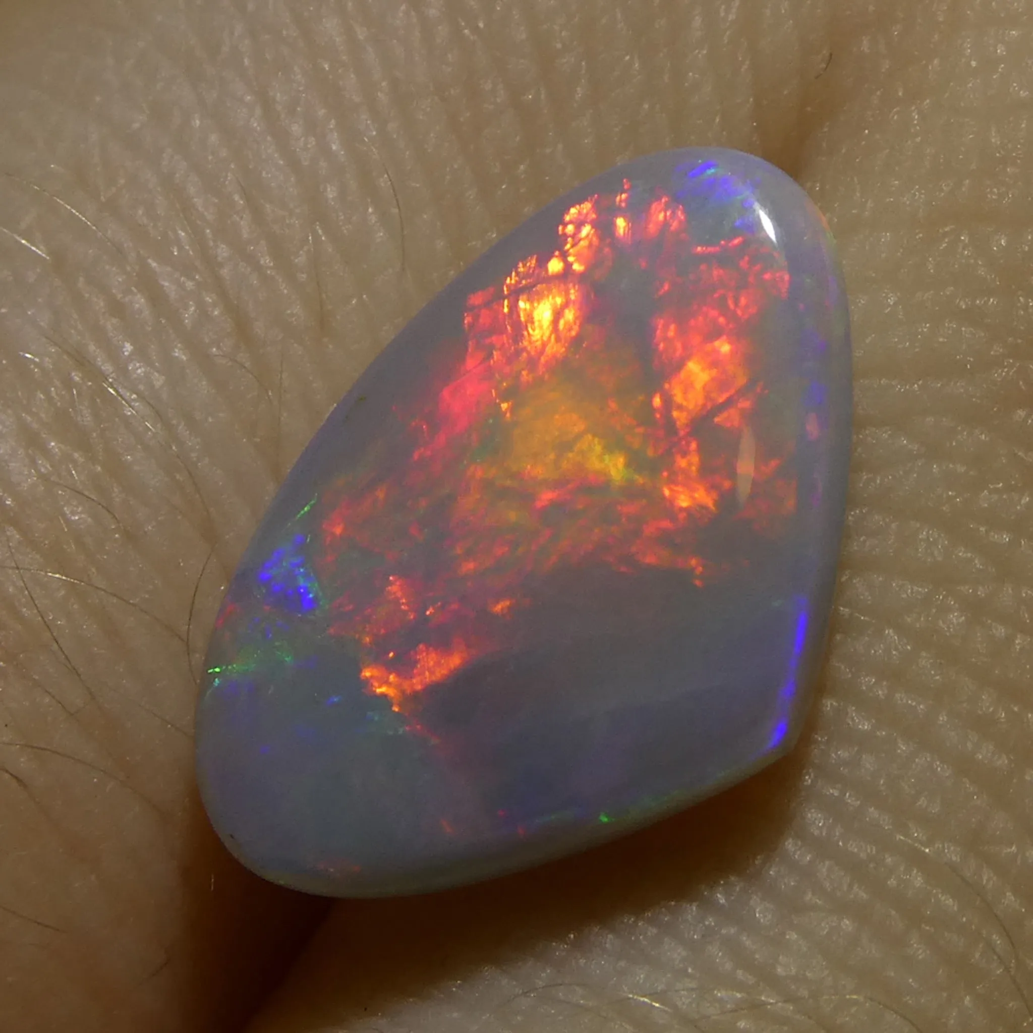 2.92ct Freeform Cabochon Gray Opal from Australia