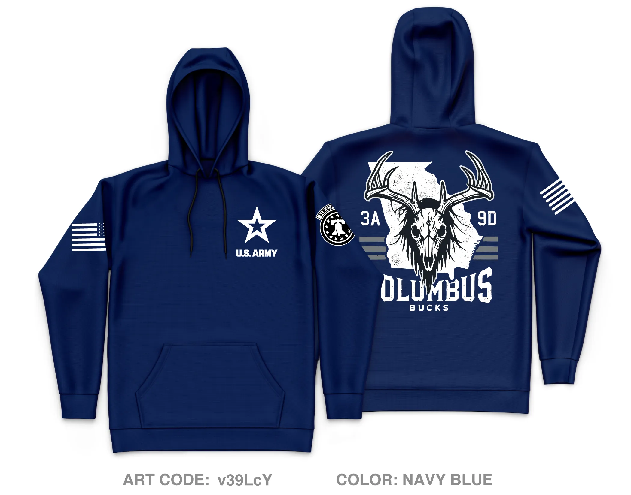 3A9D Core Men's Hooded Performance Sweatshirt - v39LcY