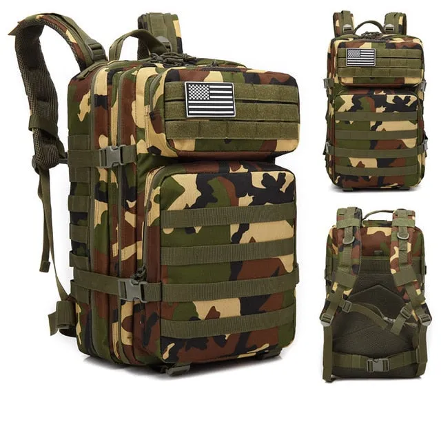 45L Outdoor Military Camouflage Backpack