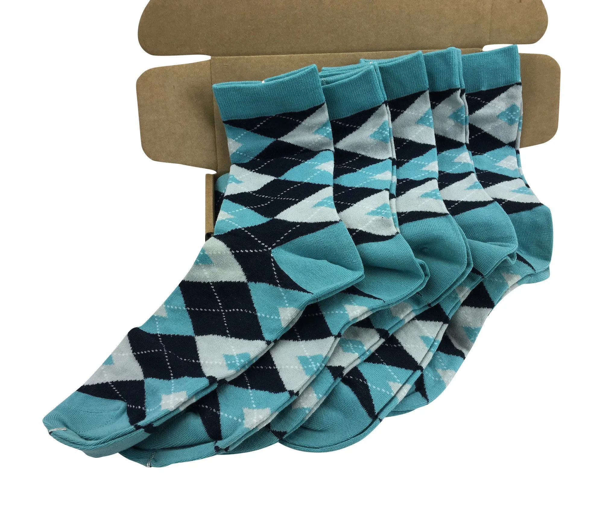 5 Pair Men Matching Fashion Dress Socks Gift Box-Groomsmen Weddings Party Socks