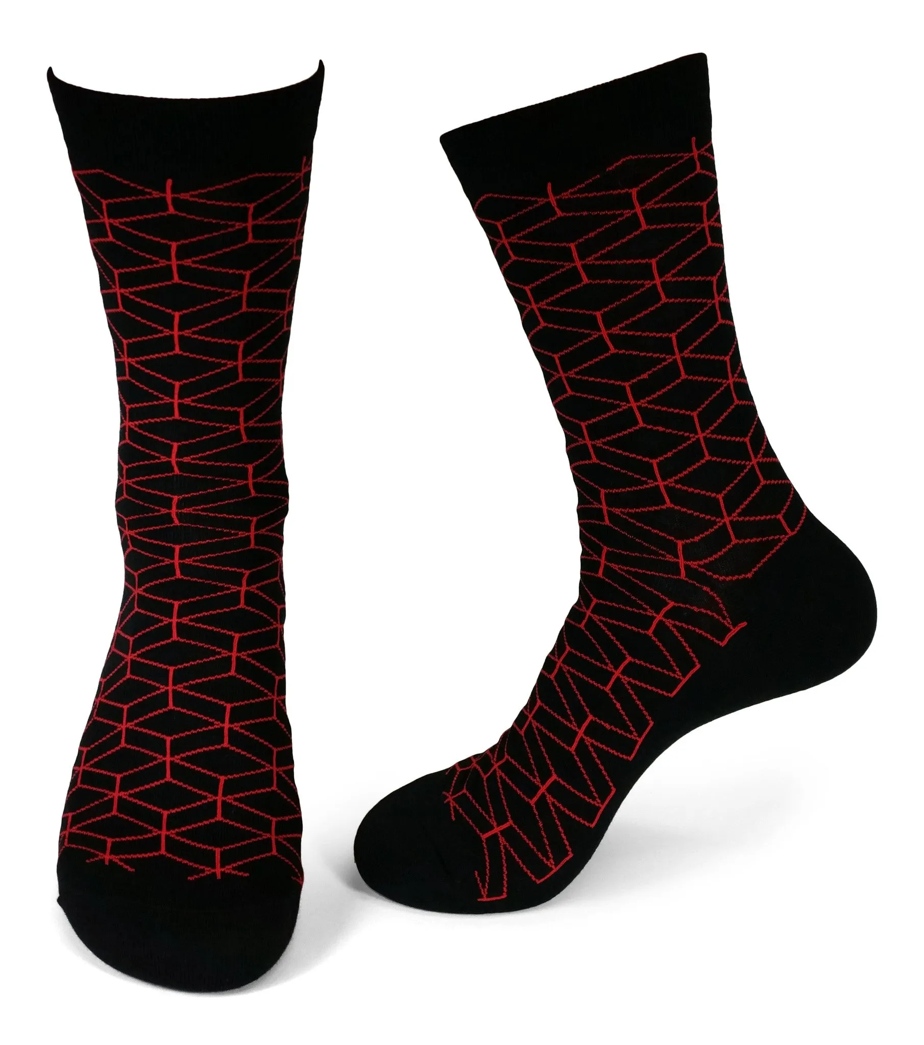 5 Pair Mens Funky Fun Colorful Socks-Hipster Power Socks-Premium Cotton Socks