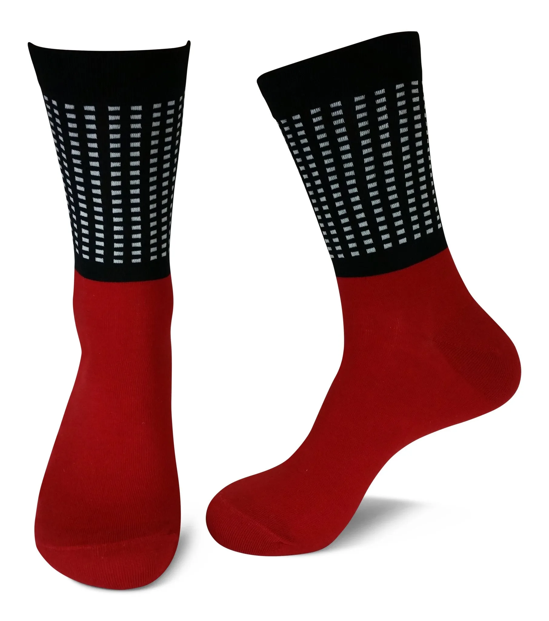 5 Pair Mens Funky Fun Colorful Socks-Hipster Power Socks-Premium Cotton Socks