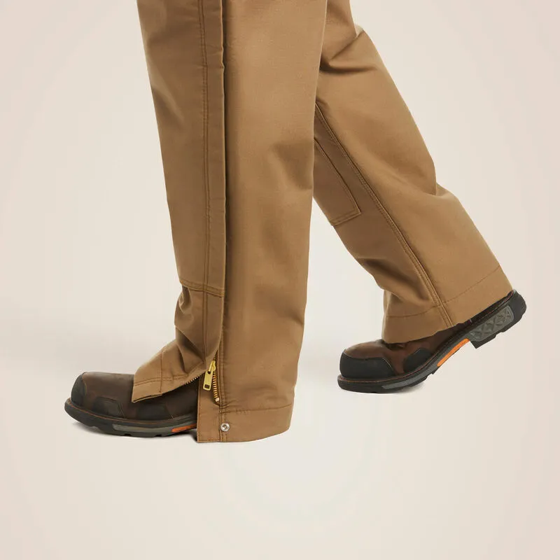 Ariat Men's Flame Resistant Insulated Overall 2.0 Water Repellent Bib Khaki - 10023459