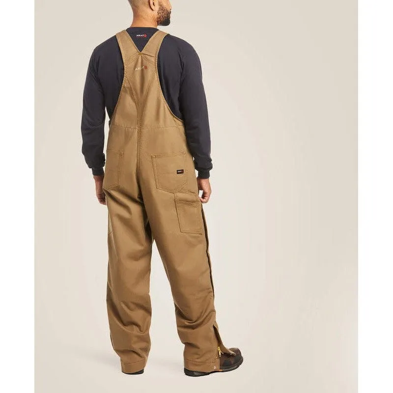 Ariat Men's Flame Resistant Insulated Overall 2.0 Water Repellent Bib Khaki - 10023459