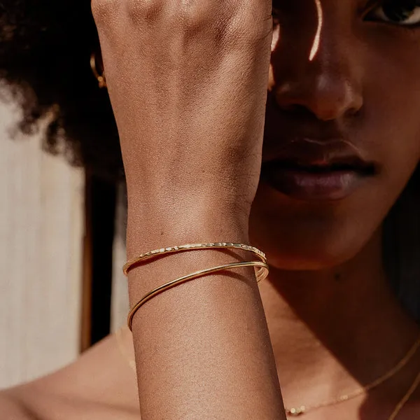 asymmetric bangle bracelet Eve