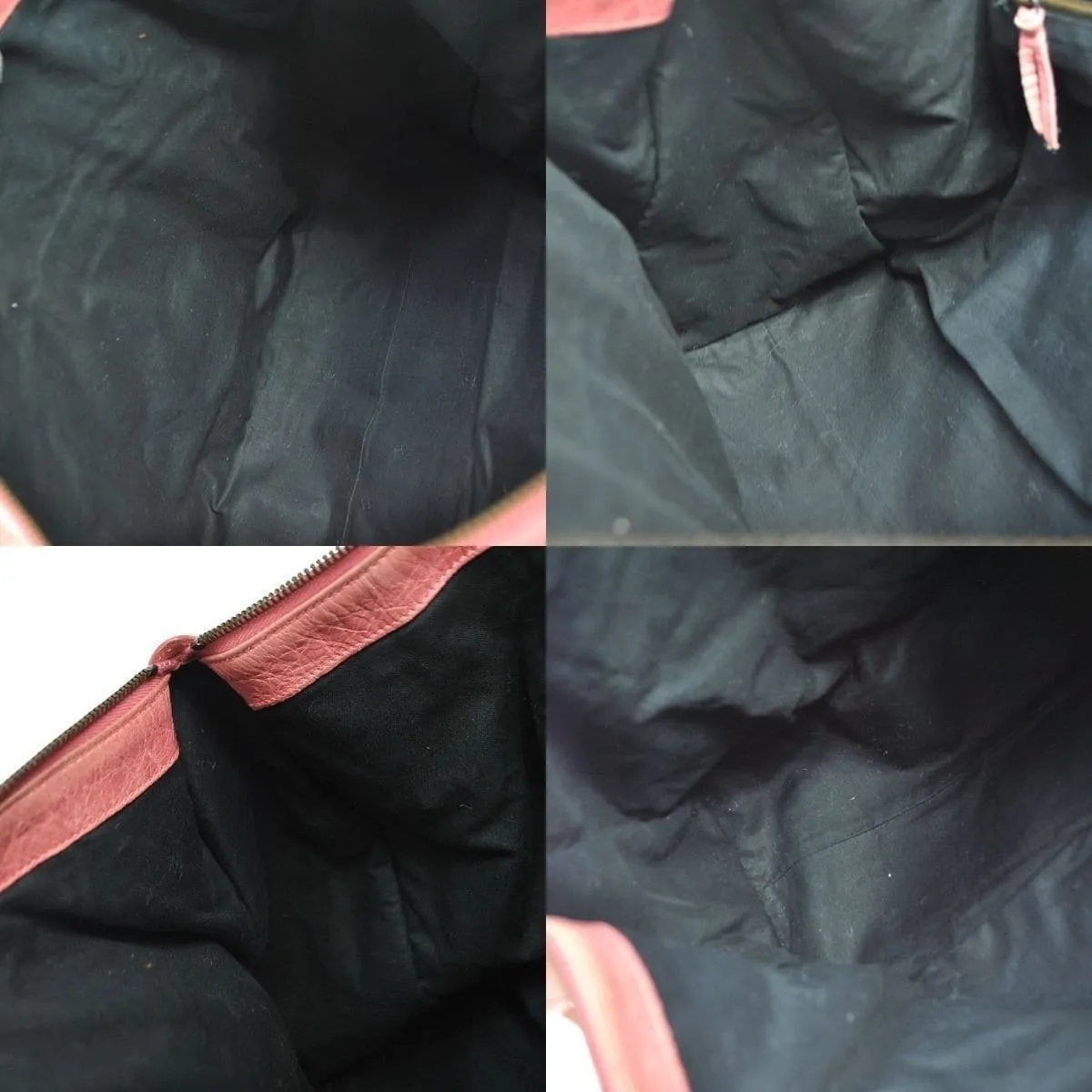 BALENCIAGA The Work Editor's Pink Leather Satchel Bag - Last Call