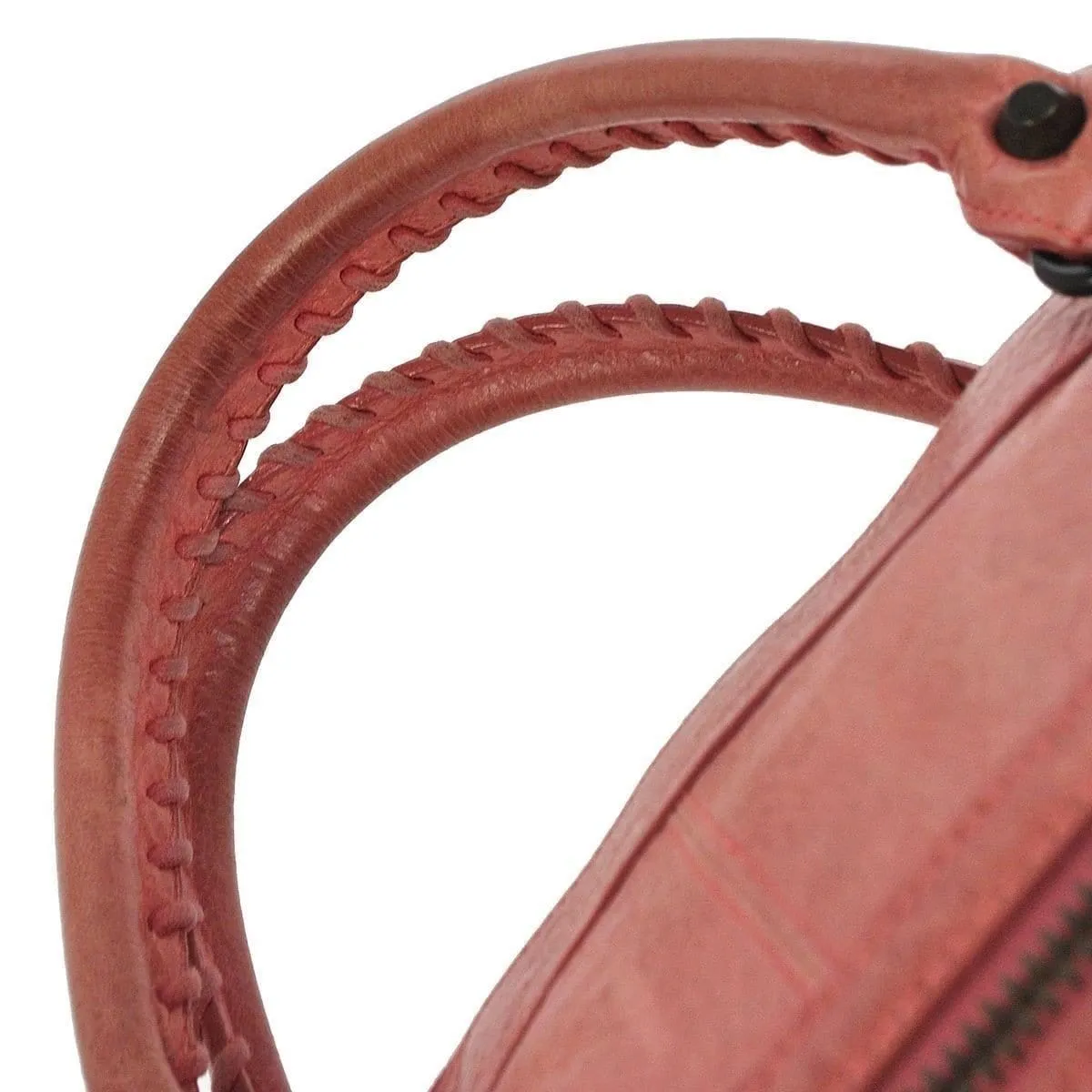 BALENCIAGA The Work Editor's Pink Leather Satchel Bag - Last Call