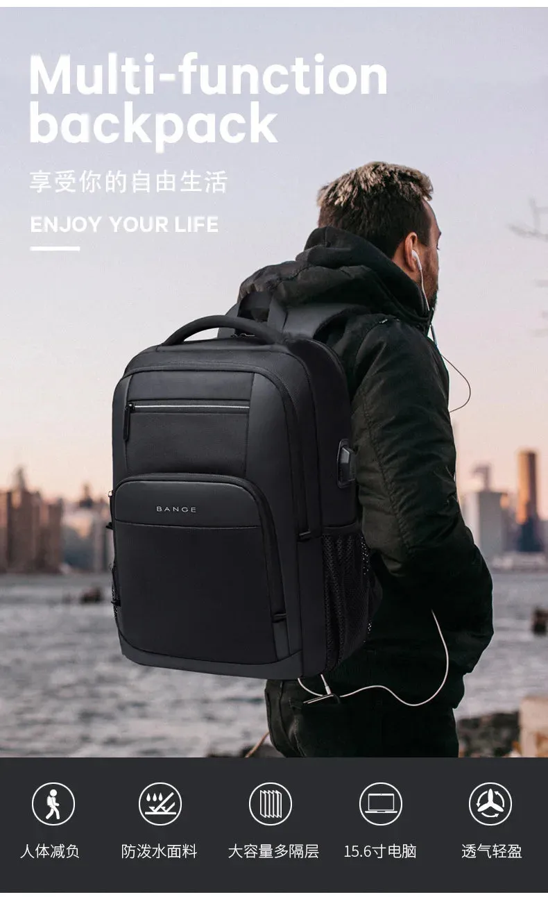 Bange Men's Designer Laptop Bag – School Bags for Boys, Tactical Business & Sports Travel Backpack for Men