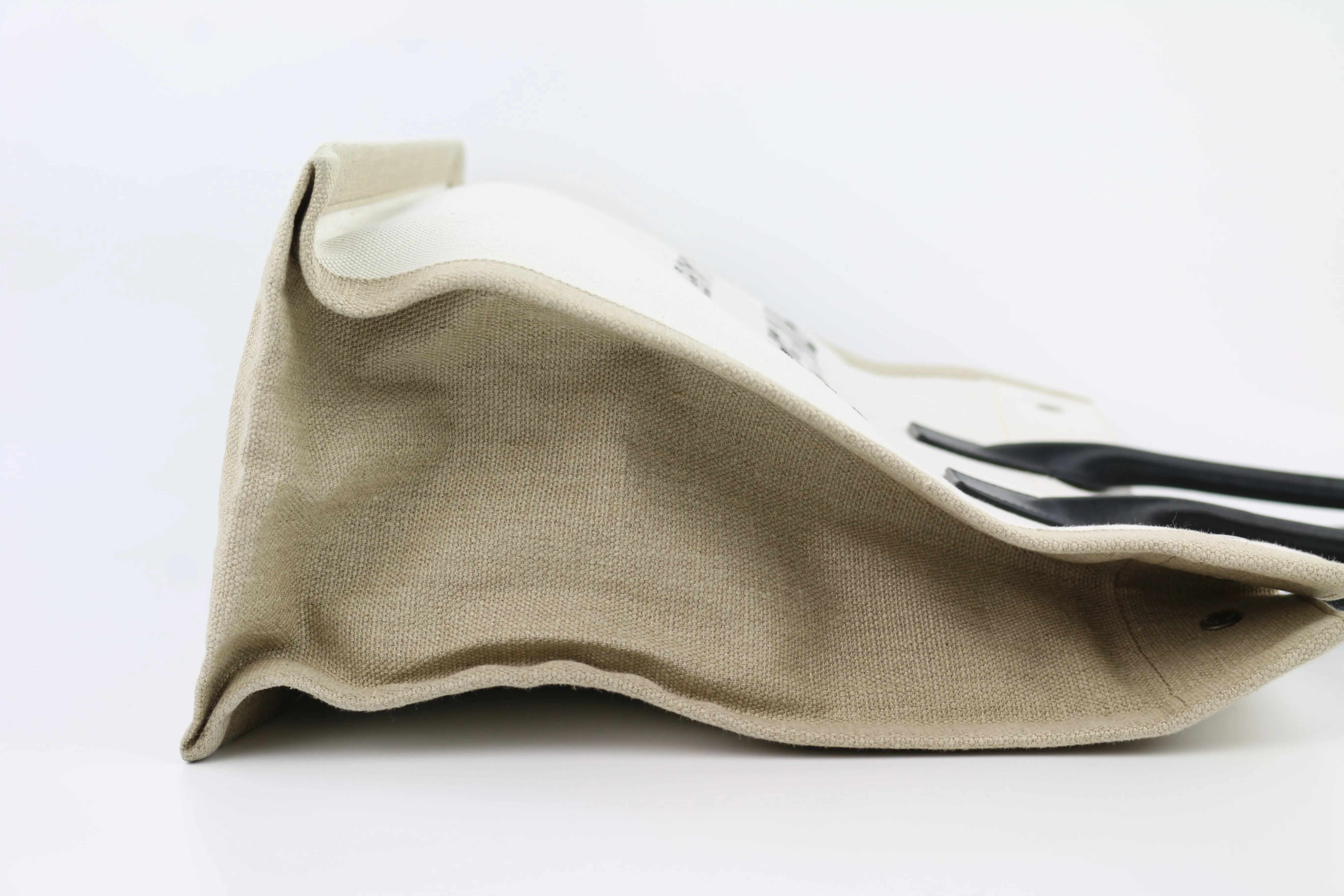 Beige Canvas Rive Gauche Tote