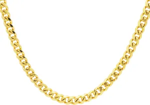 Blackjack Men's Gold-Plated SS Curb Link Chain BJS10NBL7M