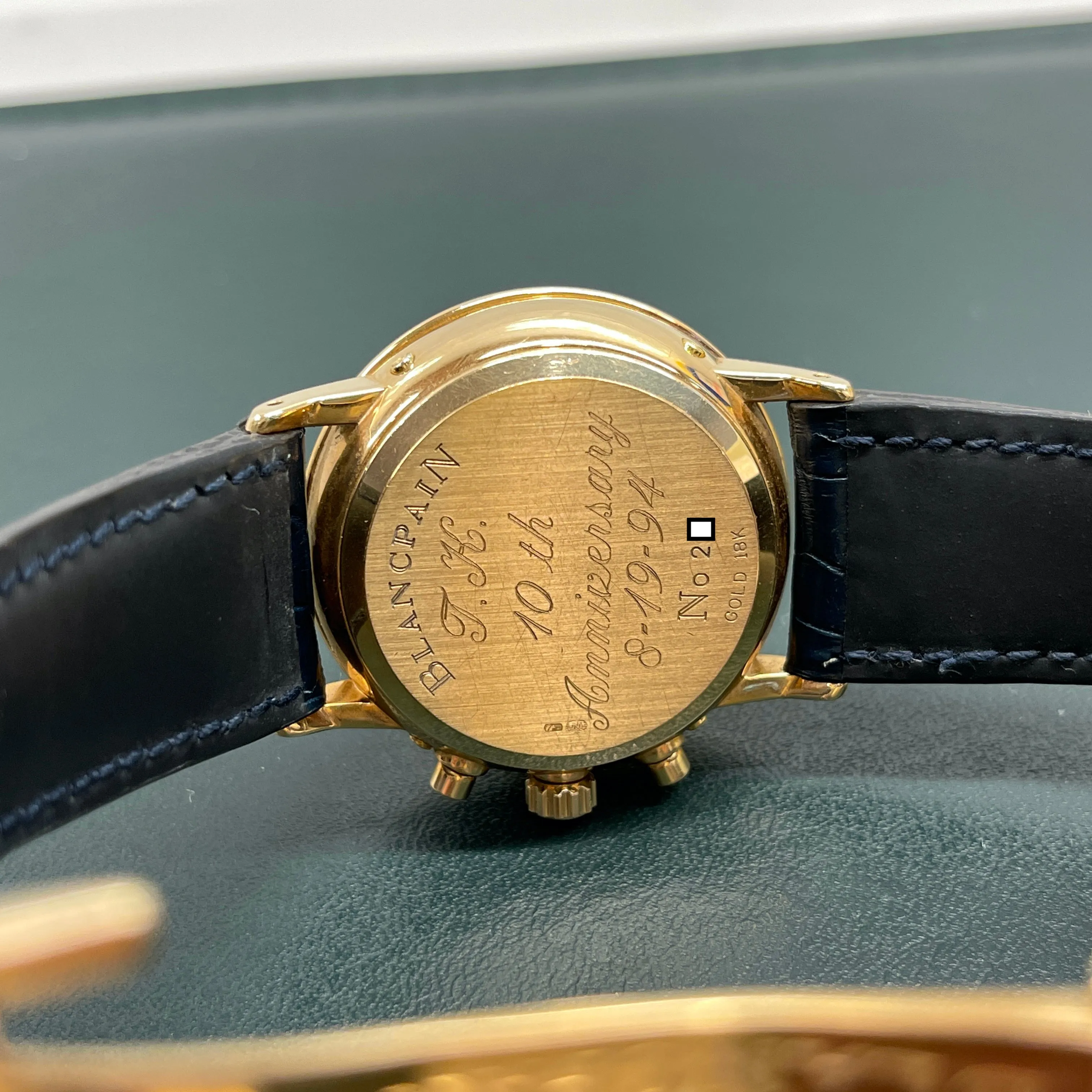 Blancpain 5585 Perpetual Calendar Chronograph Moonphase Leap Year 18K Rose Gold Automatic Wristwatch