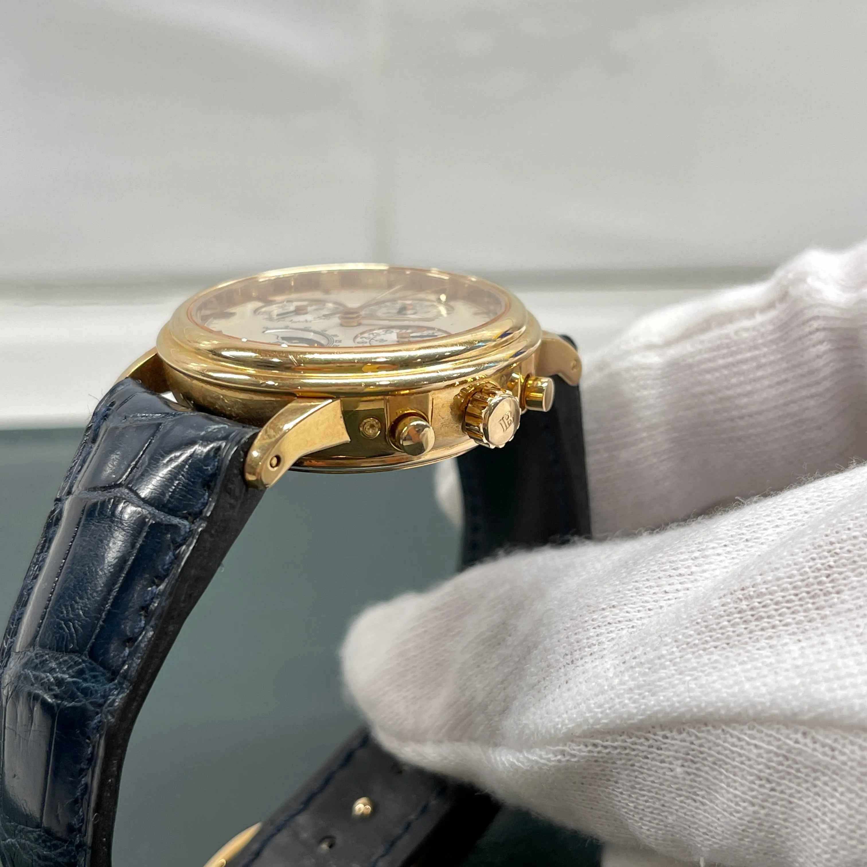 Blancpain 5585 Perpetual Calendar Chronograph Moonphase Leap Year 18K Rose Gold Automatic Wristwatch