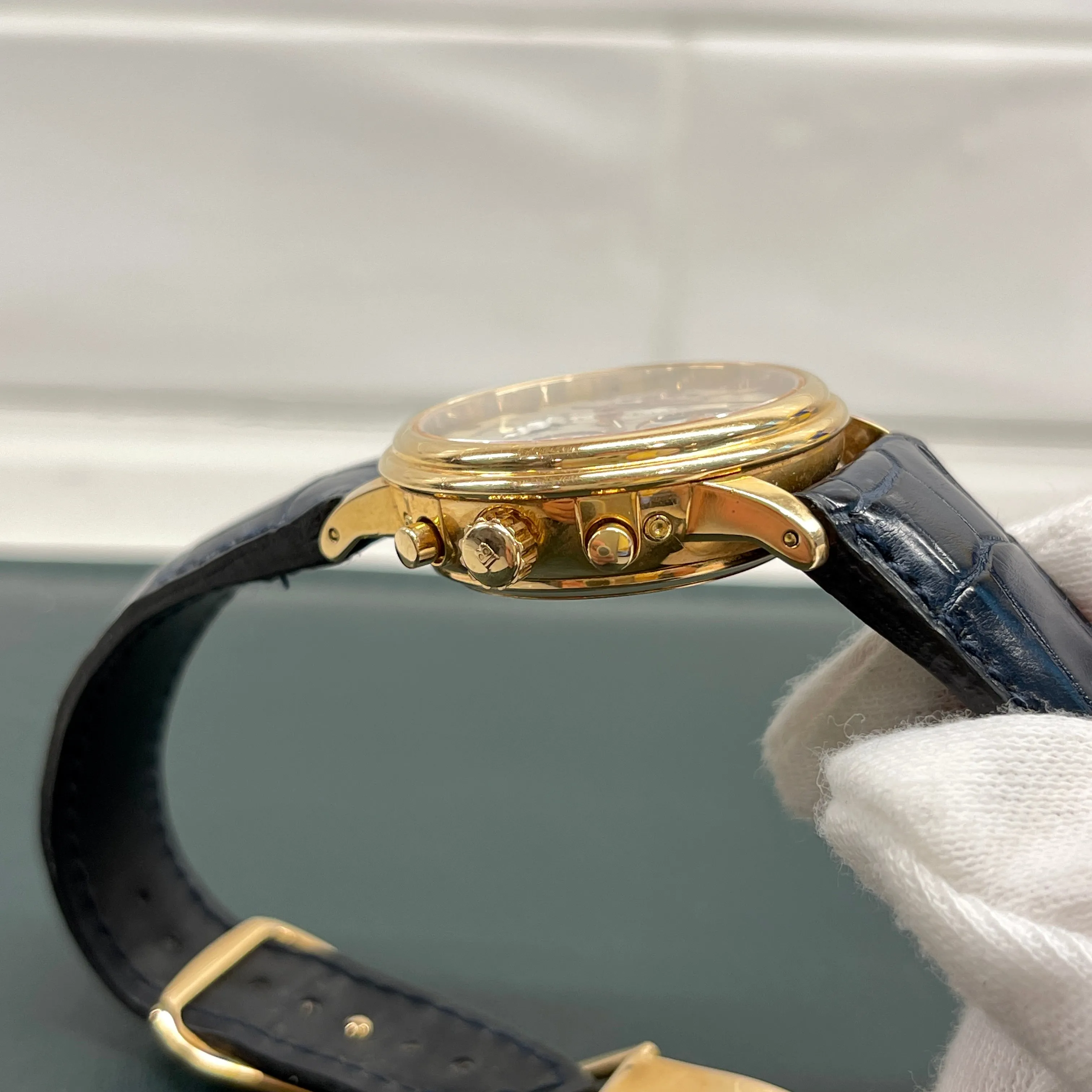 Blancpain 5585 Perpetual Calendar Chronograph Moonphase Leap Year 18K Rose Gold Automatic Wristwatch