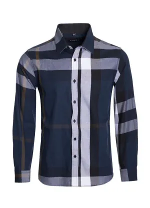 Blue Berry Print Long Sleeve Shirt