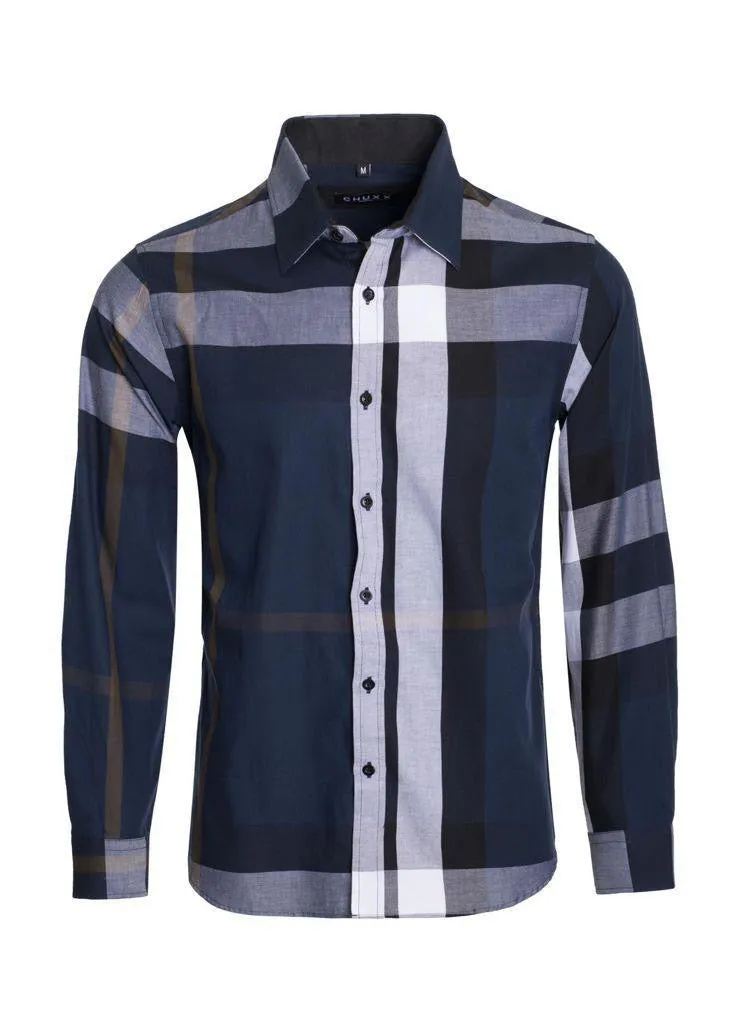 Blue Berry Print Long Sleeve Shirt