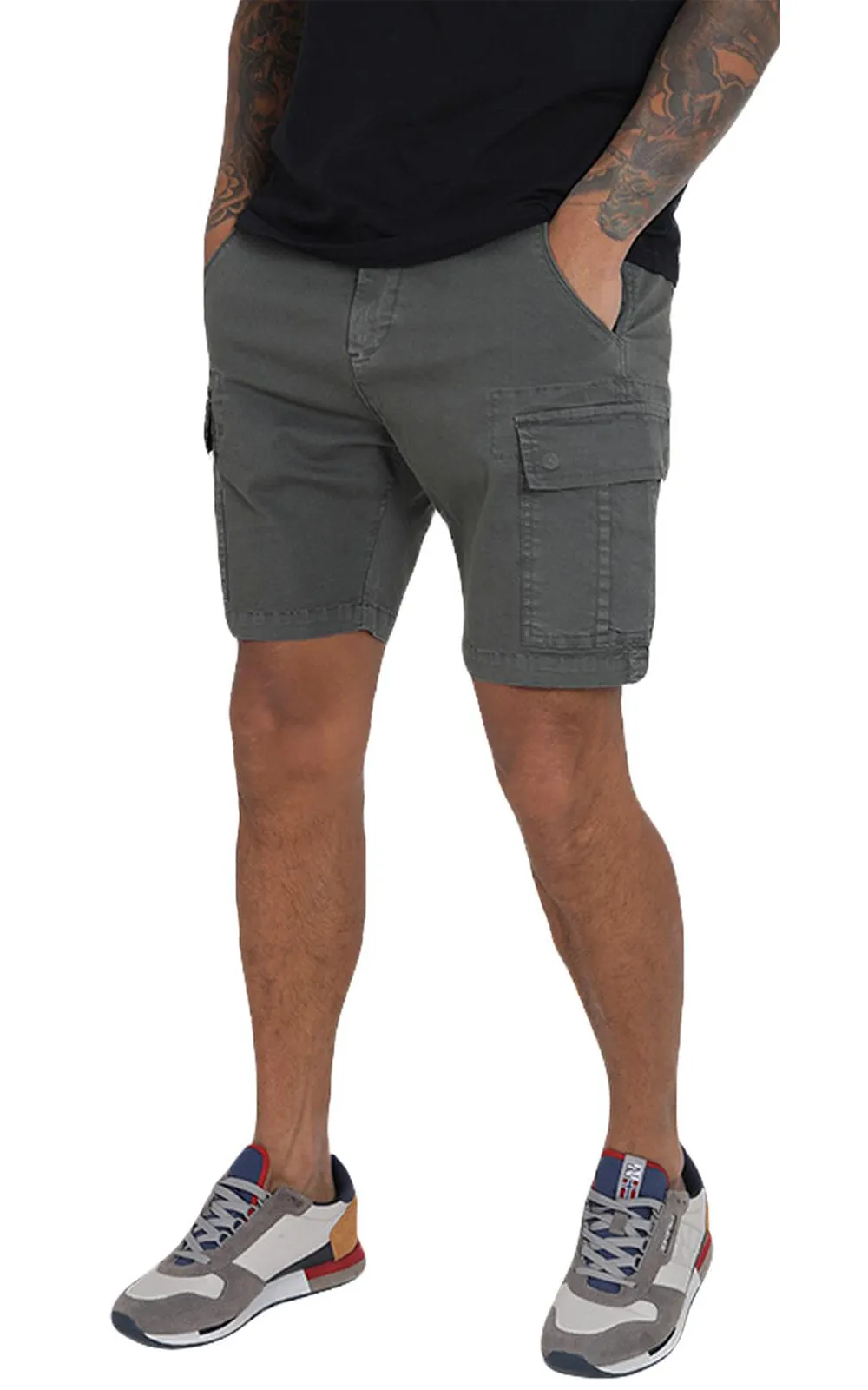 Brave Soul Men Cargo Knee Length Shorts