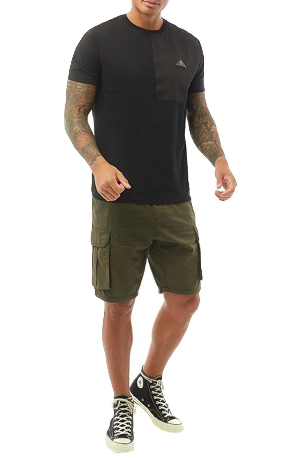 Brave Soul Men Cargo Knee Length Shorts