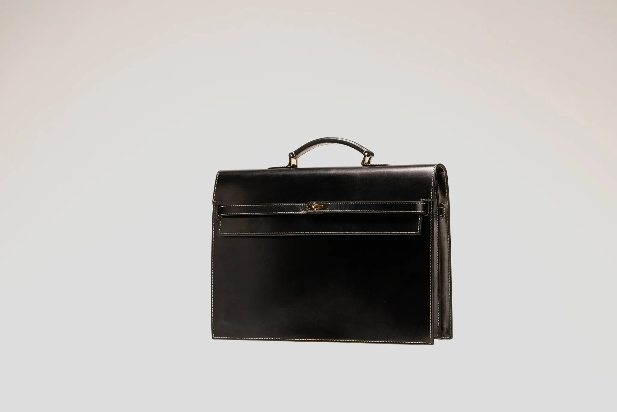 Briefcase - Box Calf Black