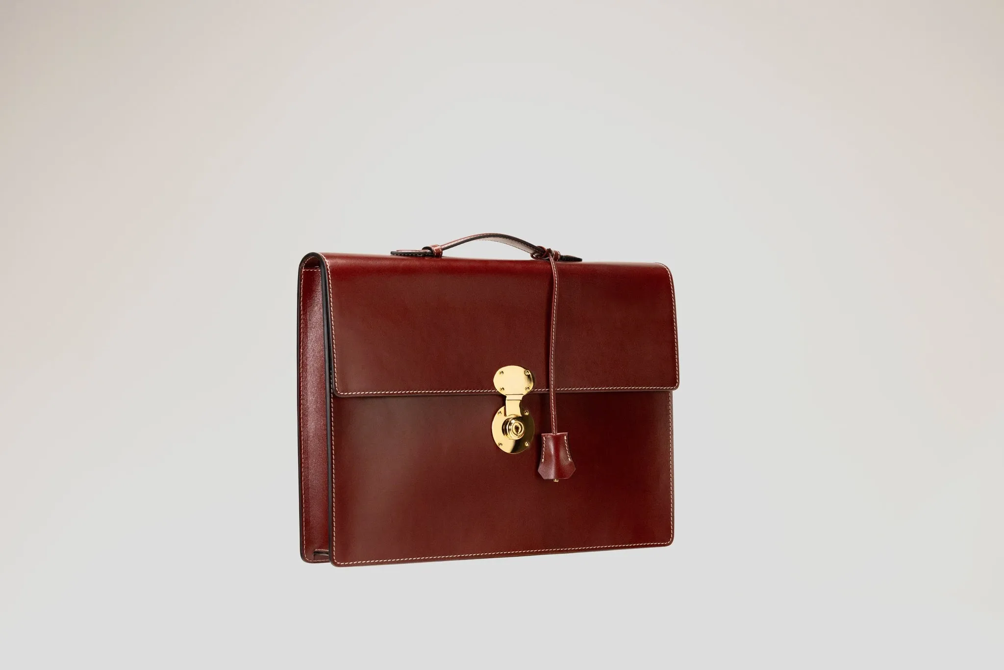 Briefcase - Box Calf Burgundy