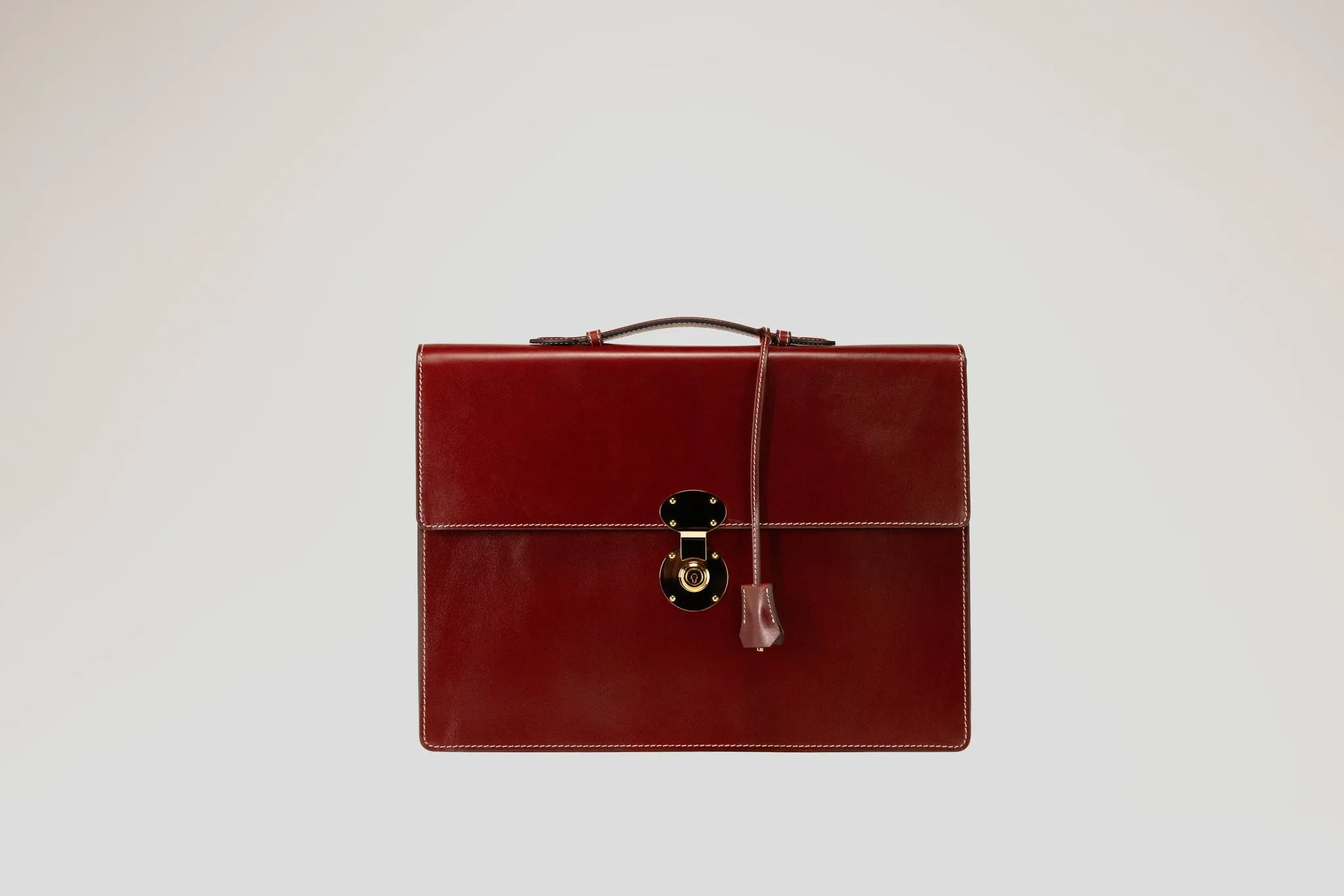 Briefcase - Box Calf Burgundy