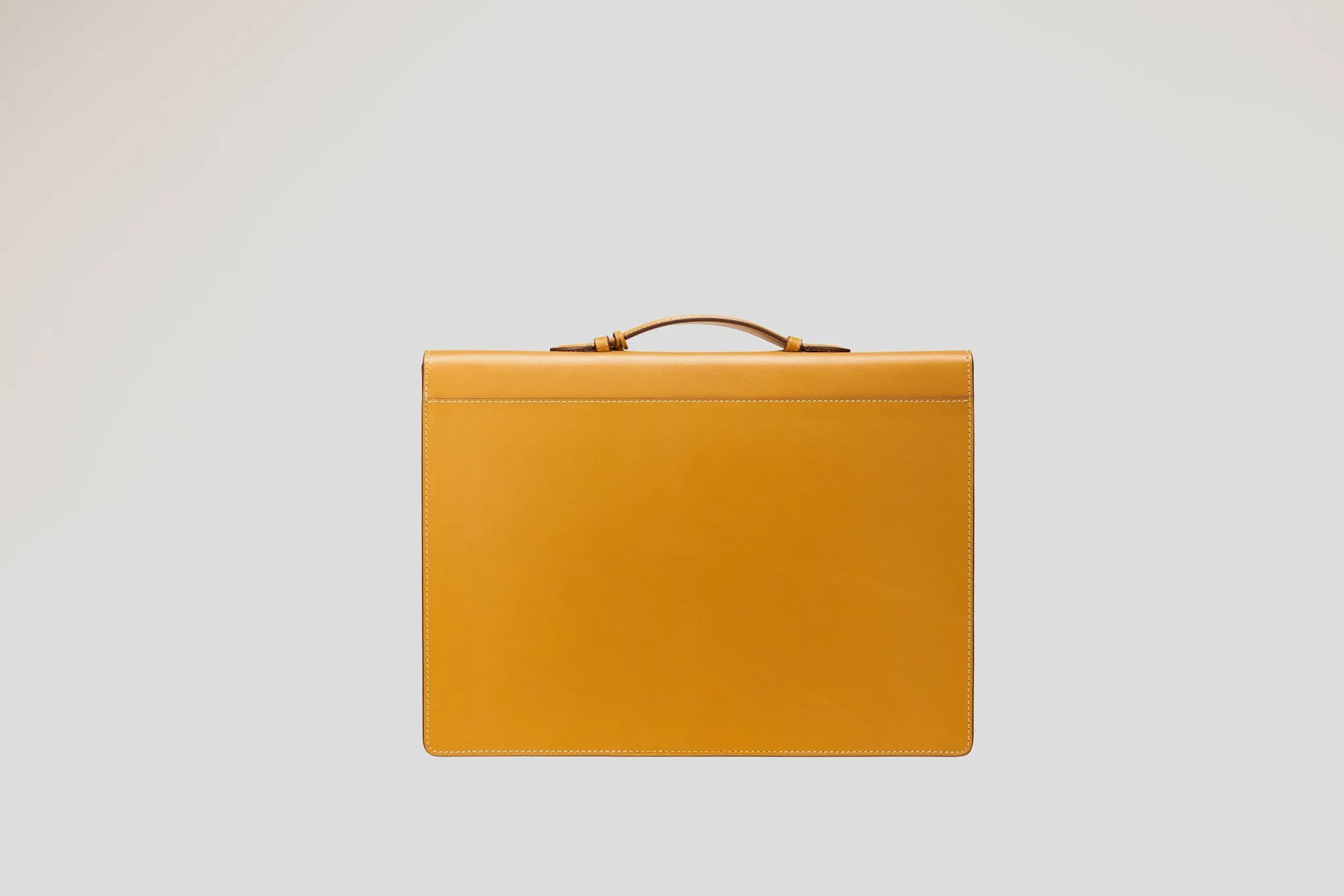 Briefcase - Box Calf Mustard