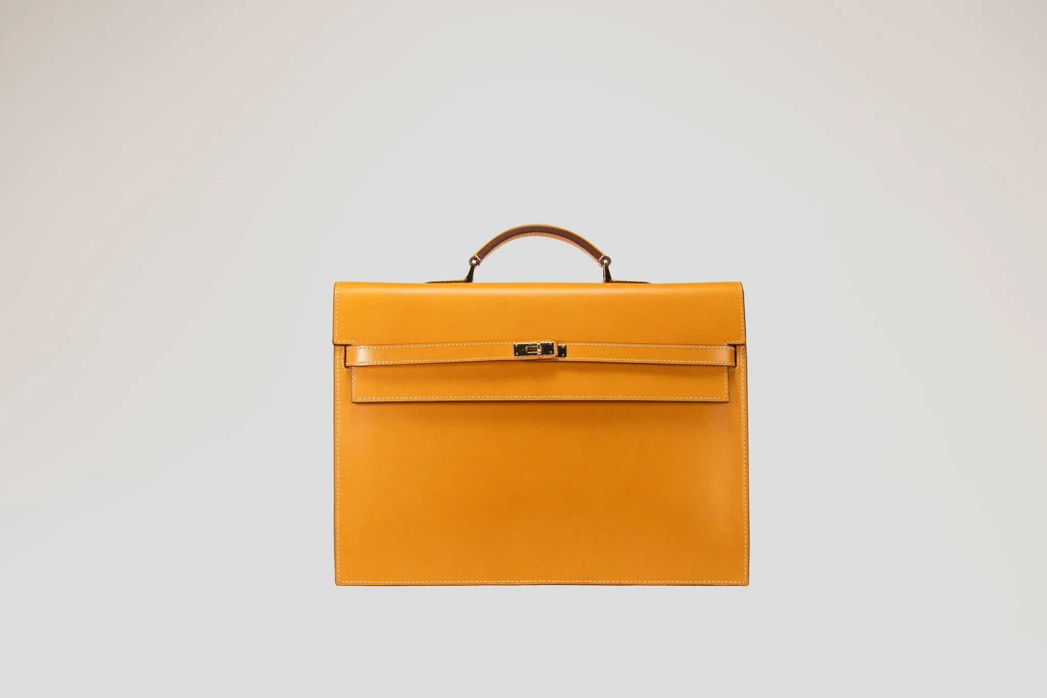 Briefcase - Box Calf Mustard
