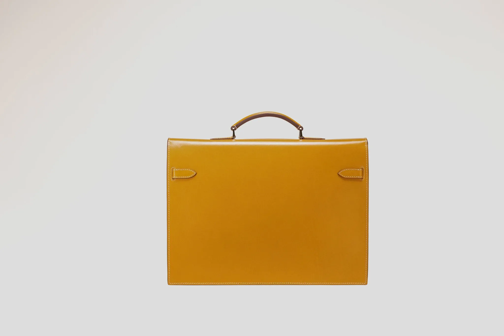 Briefcase - Box Calf Mustard
