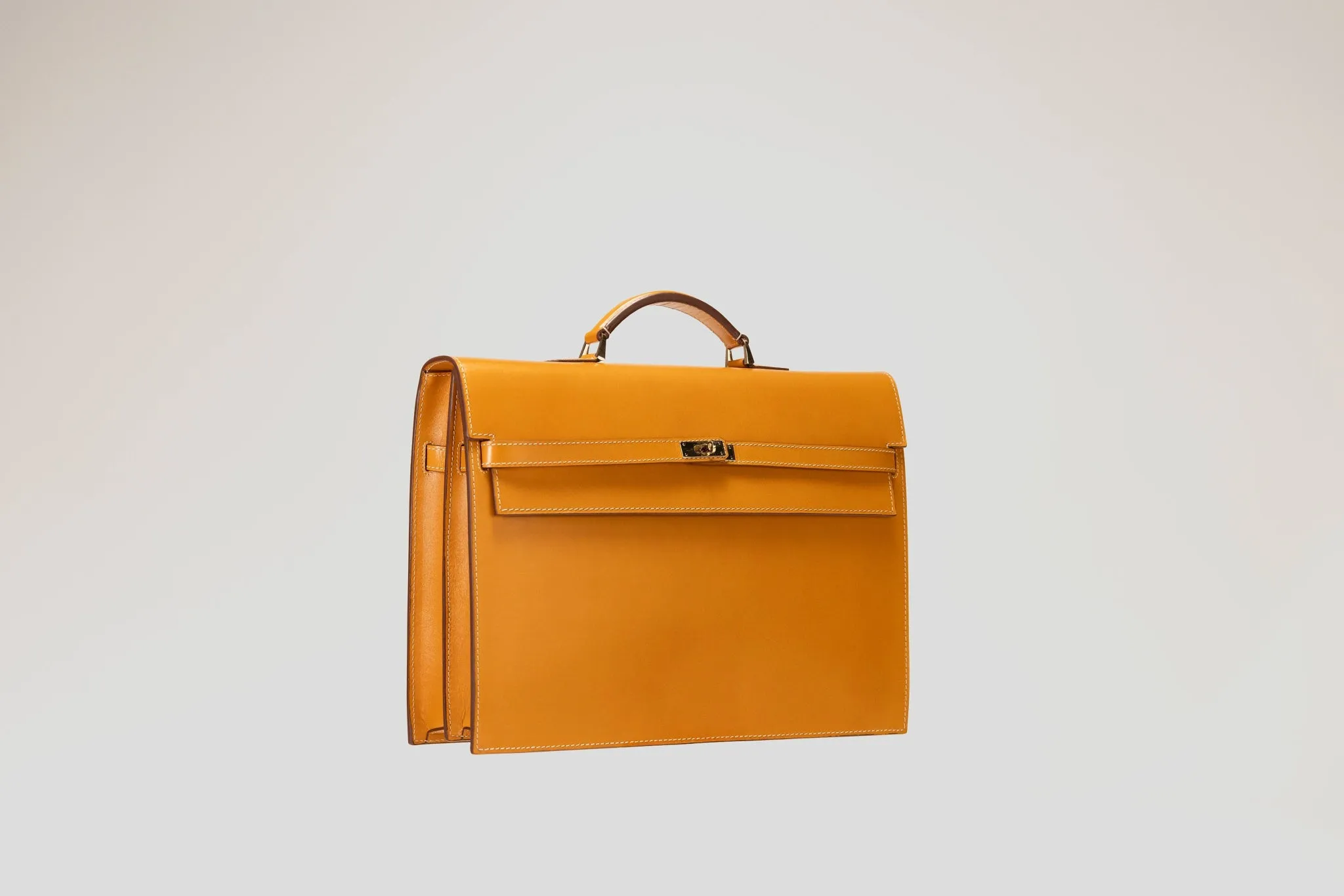 Briefcase - Box Calf Mustard