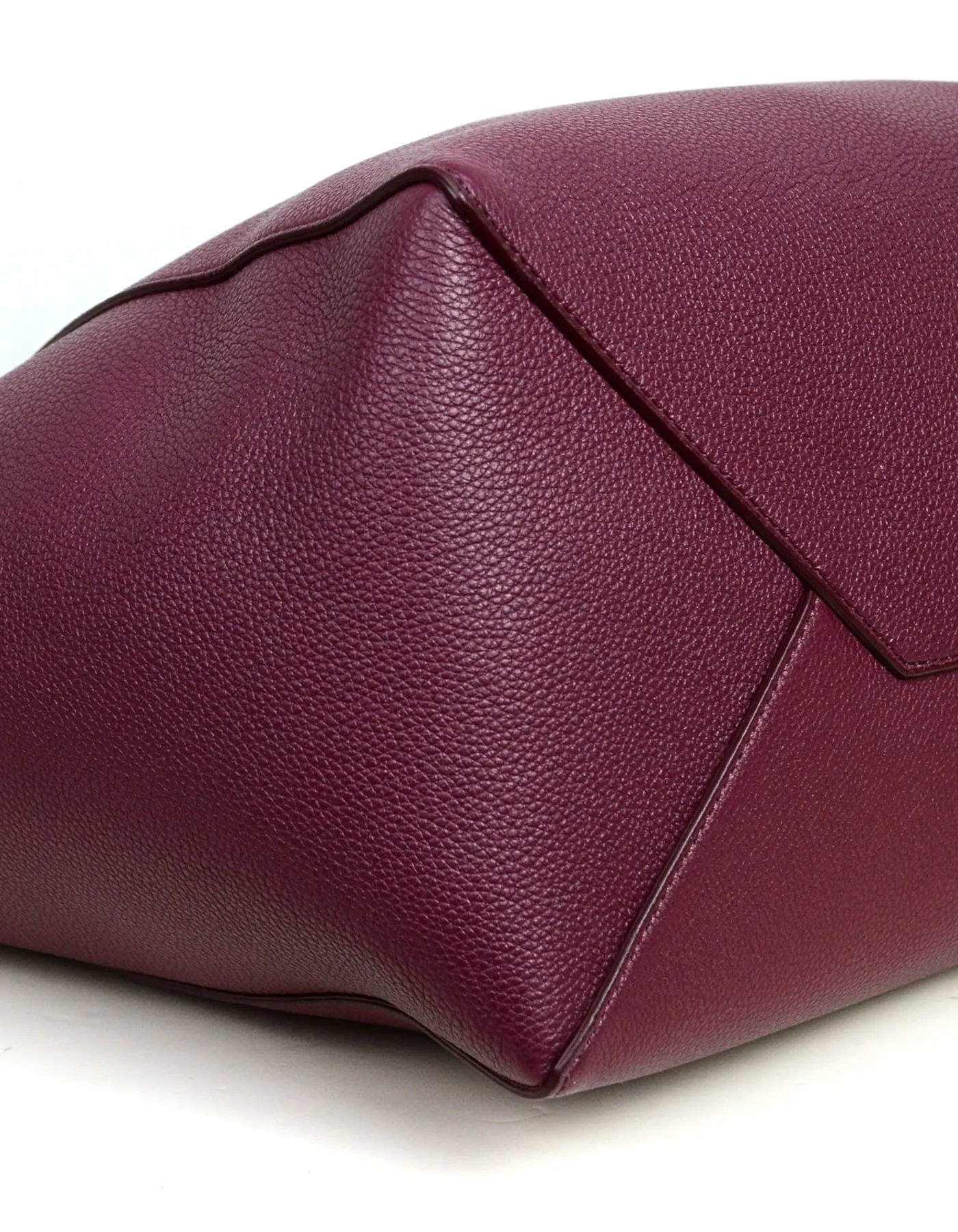 Celine Acai Calfskin Leather Small Belt Cabas Phantom Tote Bag