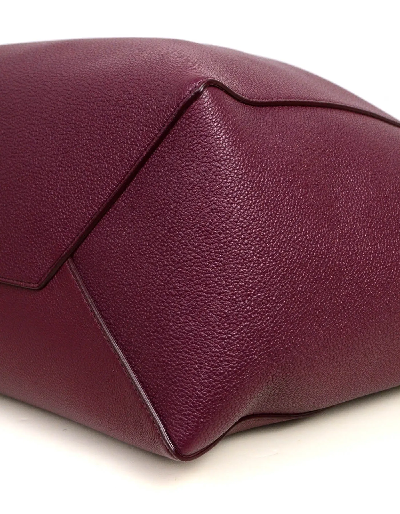 Celine Acai Calfskin Leather Small Belt Cabas Phantom Tote Bag