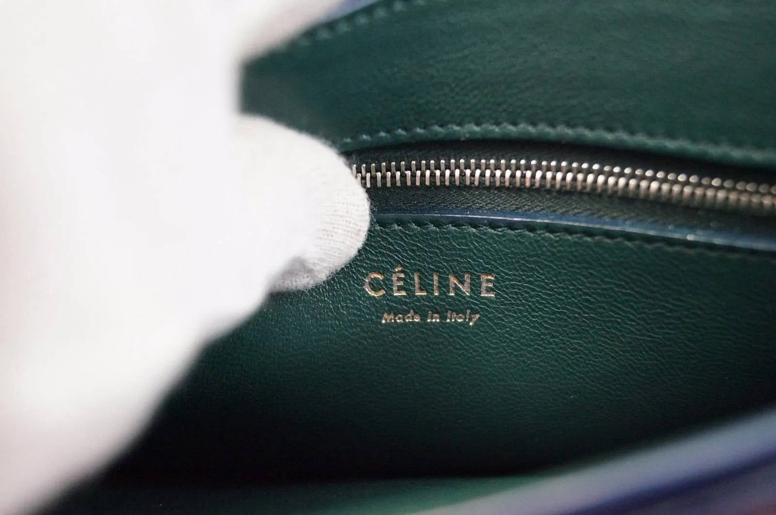 CELINE Diamond Clutch 2 Way Shoulder Bag Leather Multicolor