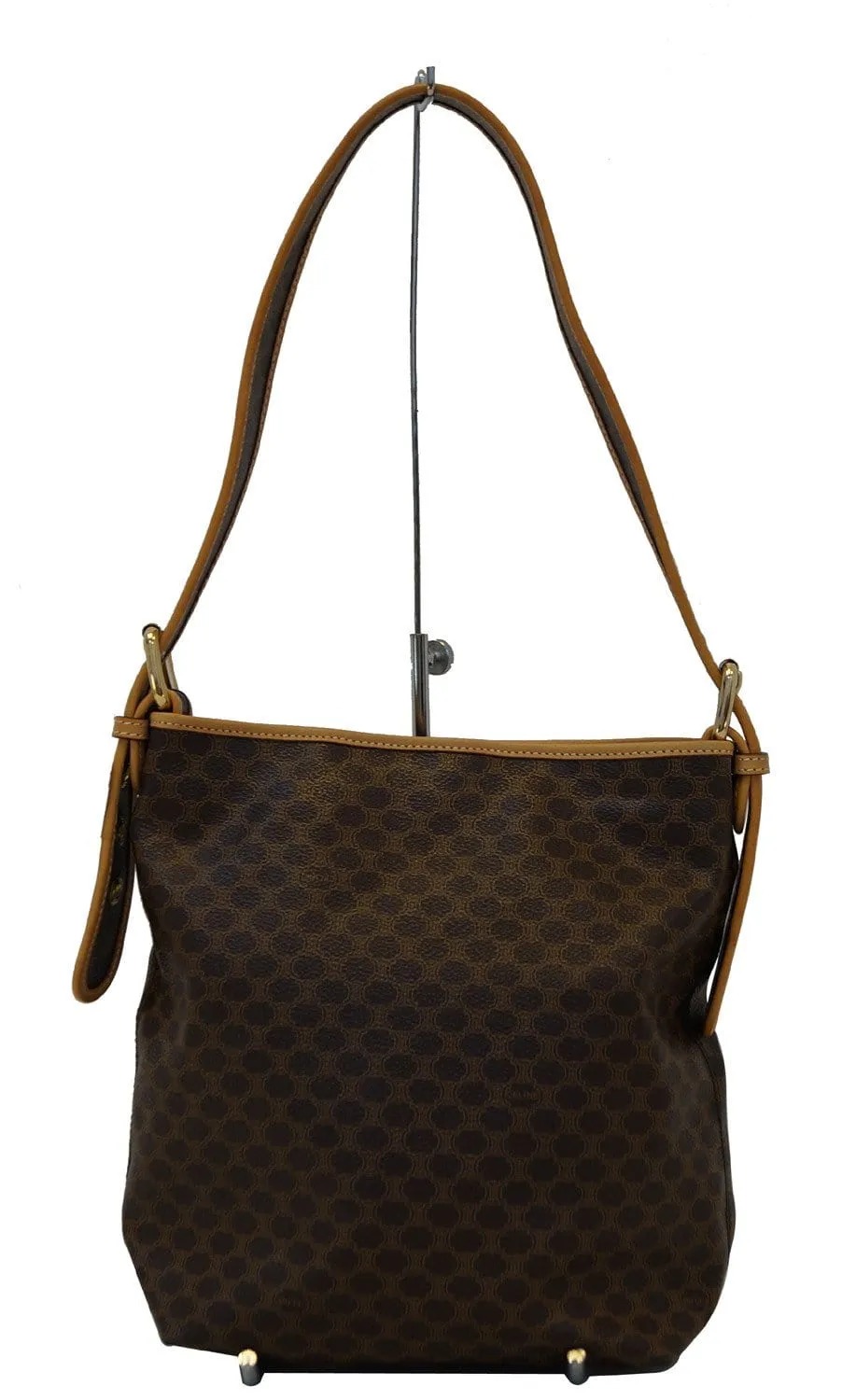 CELINE Macadam Pattern PVC Shoulder Bag
