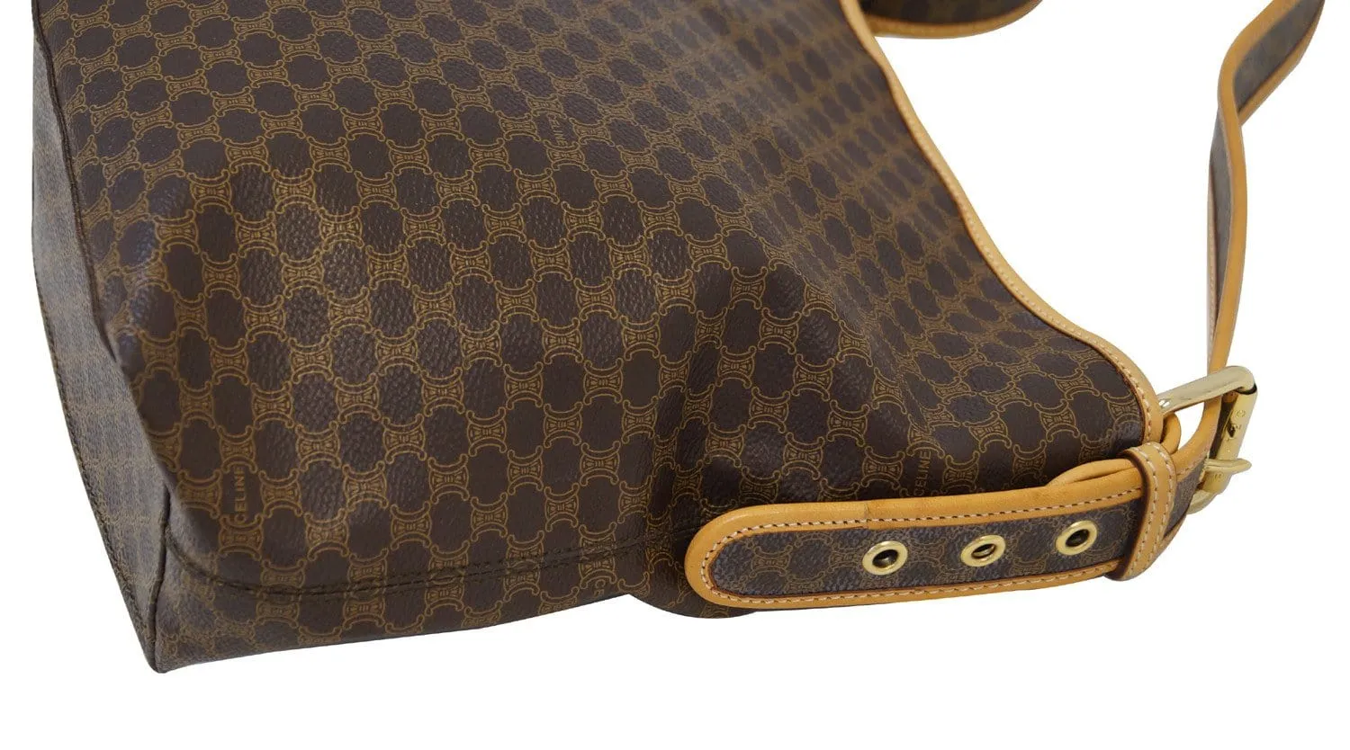 CELINE Macadam Pattern PVC Shoulder Bag