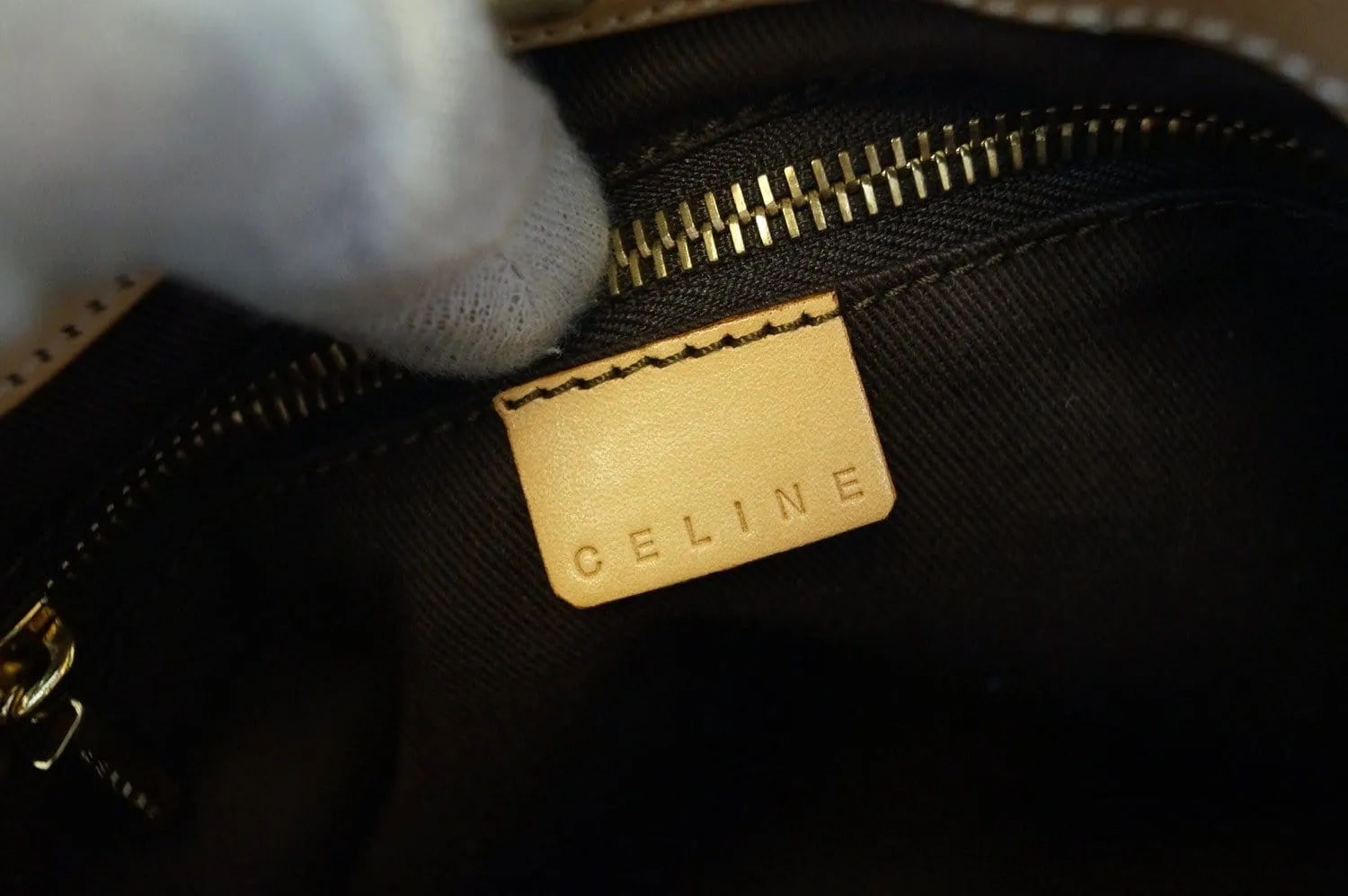 CELINE Macadam Pattern PVC Shoulder Bag