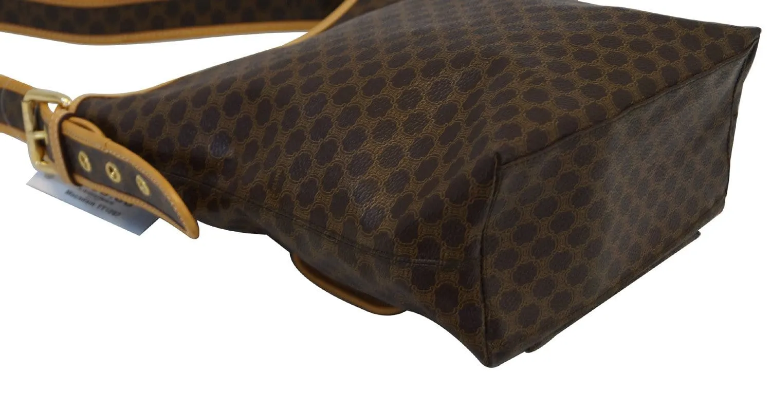 CELINE Macadam Pattern PVC Shoulder Bag