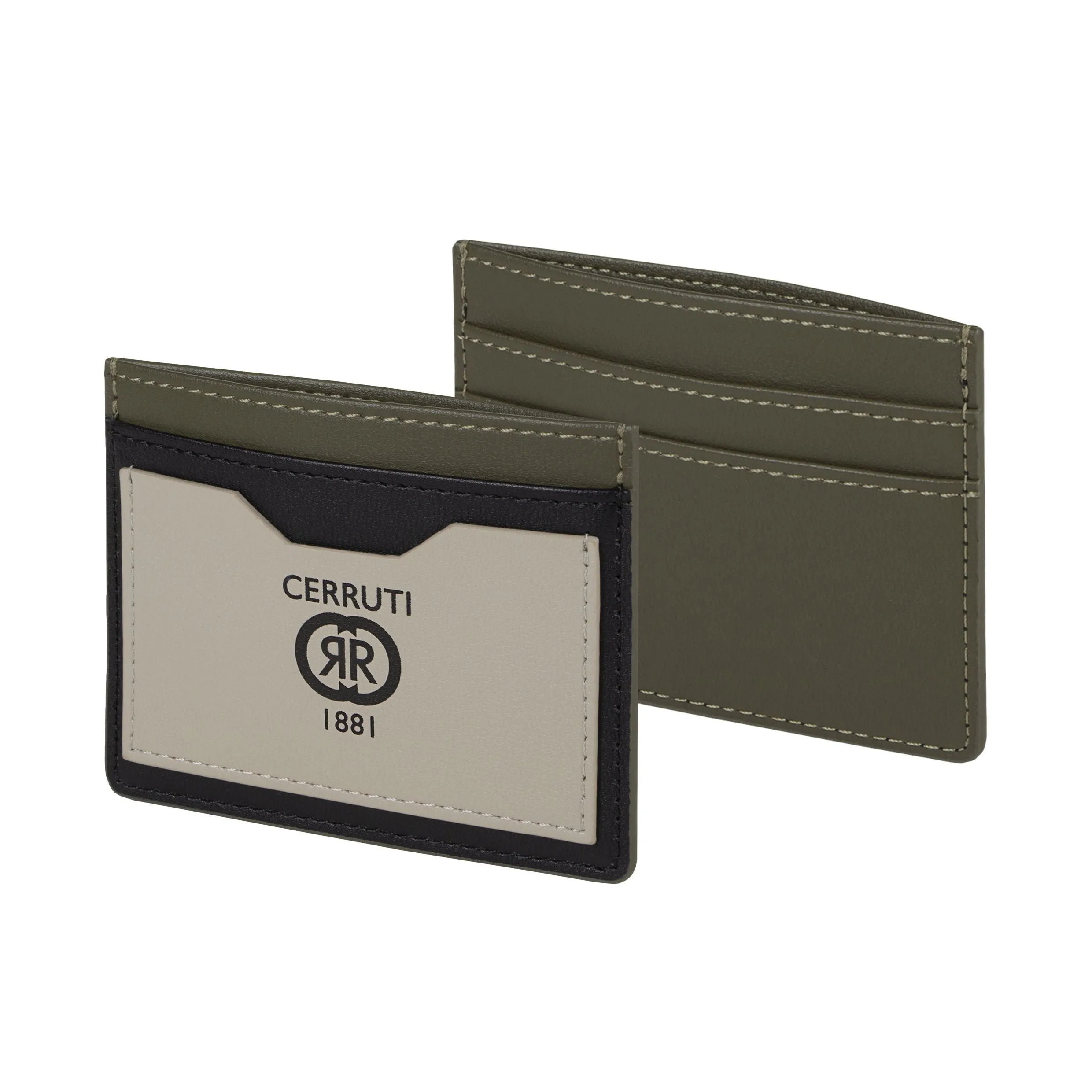 Cerruti 1881 NPBC327X-Set Brick Beige Khaki Black (ballpoint pen & card holder)