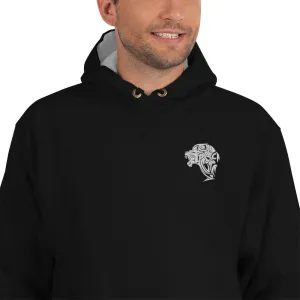 Champion Embroidered Winter Lion Hoodie - Black