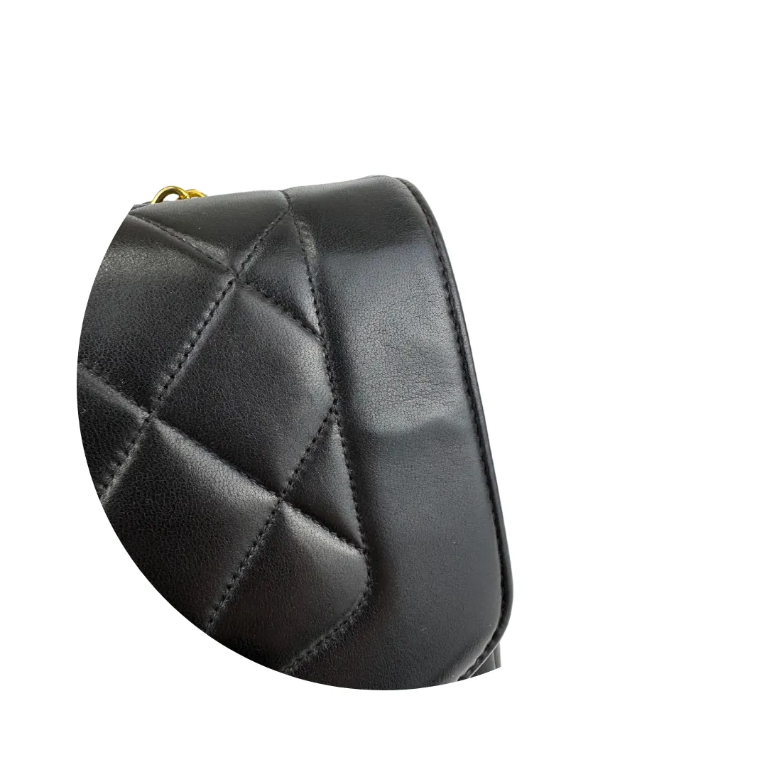Chanel Black Lambskin Diana