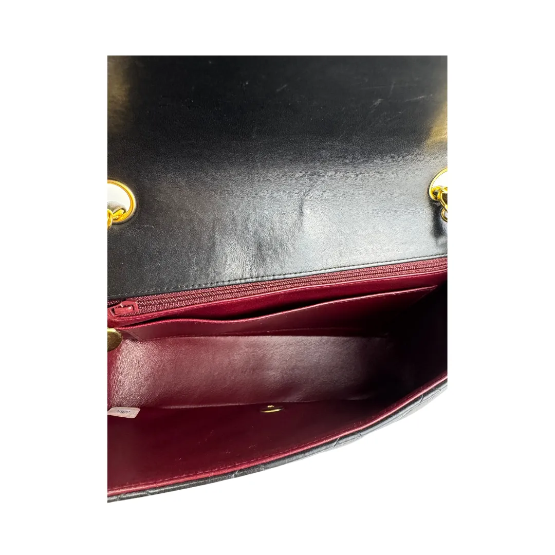 Chanel Black Lambskin Diana