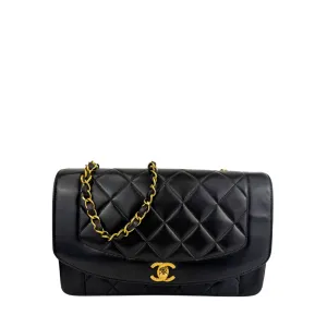 Chanel Black Lambskin Diana