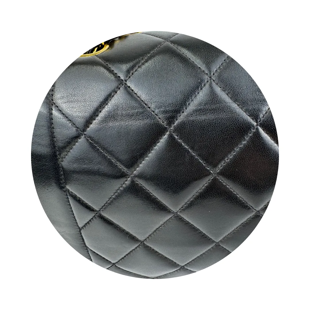 Chanel Black Lambskin Diana